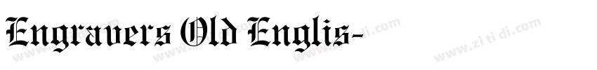 Engravers Old Englis字体转换